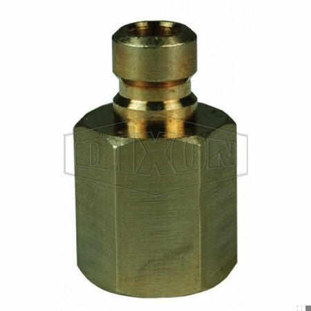 DIXON DQC CM Industrial Mold Interchange Plug, 1/2-14 Nominal, Female NPTF, Brass CM4F4-B